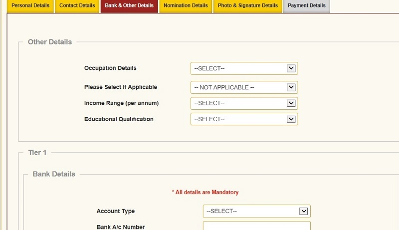how can i open nps account in hdfc bank